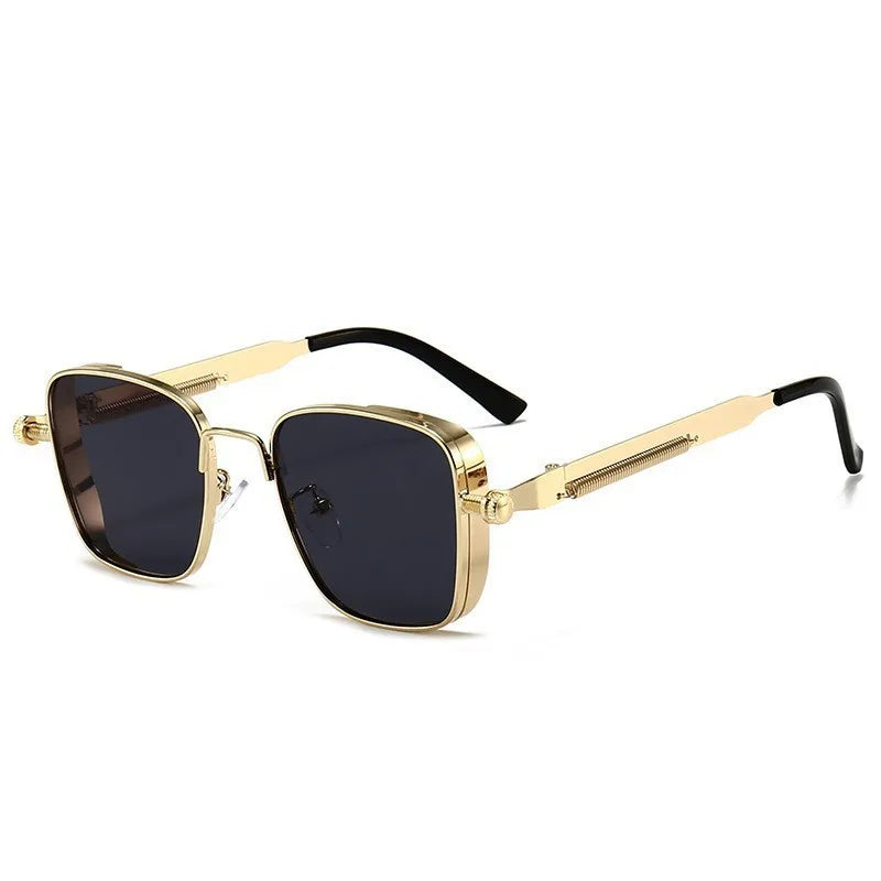 Fashion Sunglasses Men Women High End Driving Special Sun Glasses  Anti UV High Quality Metal Punk Trends Eyewear