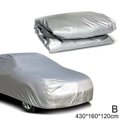 Car Cover Outdoor Protection Full Exterior Snow Cover Sunshade Dustproof Protection Cover Universal for Hatchback Sedan SUV