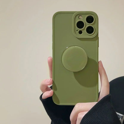 with Heart Holder Red Phone Cases with Holder For iPhone 16 Case 15 Pro Max 14 Plus 13 12 11 Griptok Case with Grip Socket