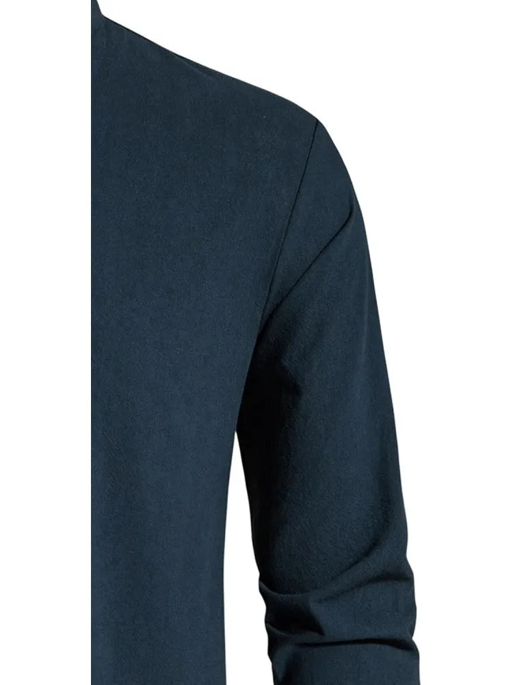 Men's Pure Cotton Retro Lace Up Shirts, Renaissance Pirate Viking Medieval Style, T-shirt for daily leisure and Halloween stage