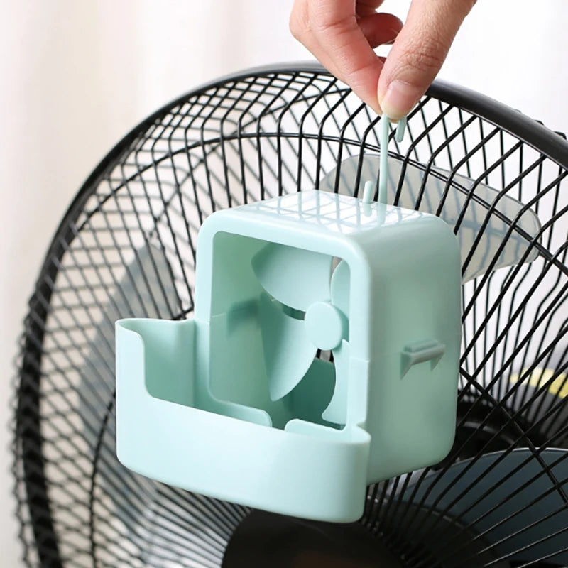 Electric Fan Cooling Storage Box Ice Storage Box Fast Cooling Portable With Hanging Hook Electric Fans Ice Holder
