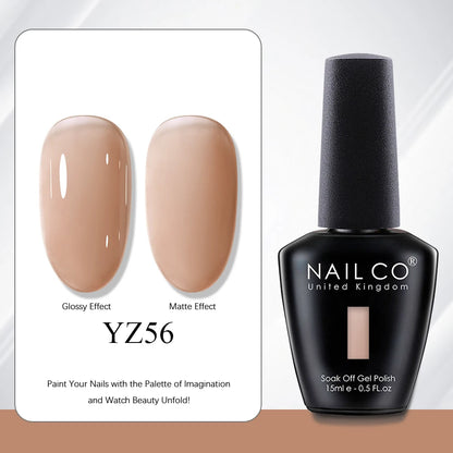 NAILCO 15ml Red Brown Color Series Gel Varnish LED Nails Art Manicure Coffee UV Gel Nail Polish Summer DIY Gellak Design Lacquer