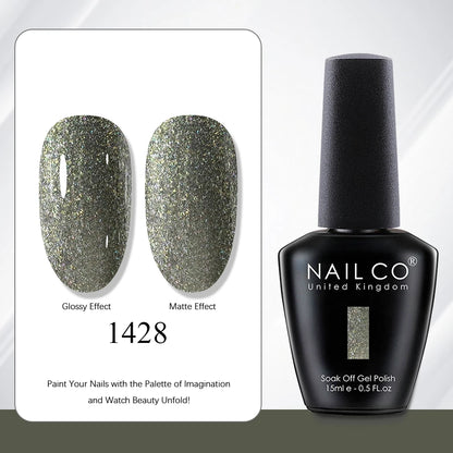 NAILCO 15ml Red Brown Color Series Gel Varnish LED Nails Art Manicure Coffee UV Gel Nail Polish Summer DIY Gellak Design Lacquer