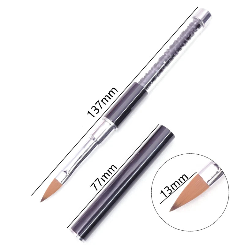 1PC Nails Art Brush Lines Stripe Flower Painting Drawing Pen Acrylic UV Gel Extension Grid Brush 3D Design Drawing Manicure Tool