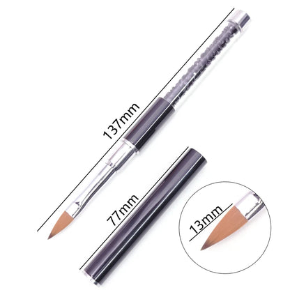 1PC Nails Art Brush Lines Stripe Flower Painting Drawing Pen Acrylic UV Gel Extension Grid Brush 3D Design Drawing Manicure Tool