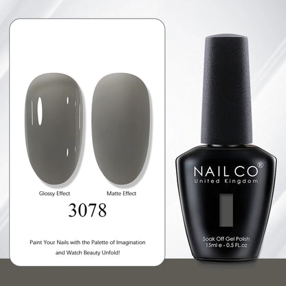 NAILCO 15ml Red Brown Color Series Gel Varnish LED Nails Art Manicure Coffee UV Gel Nail Polish Summer DIY Gellak Design Lacquer