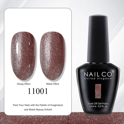 NAILCO 15ml Red Brown Color Series Gel Varnish LED Nails Art Manicure Coffee UV Gel Nail Polish Summer DIY Gellak Design Lacquer