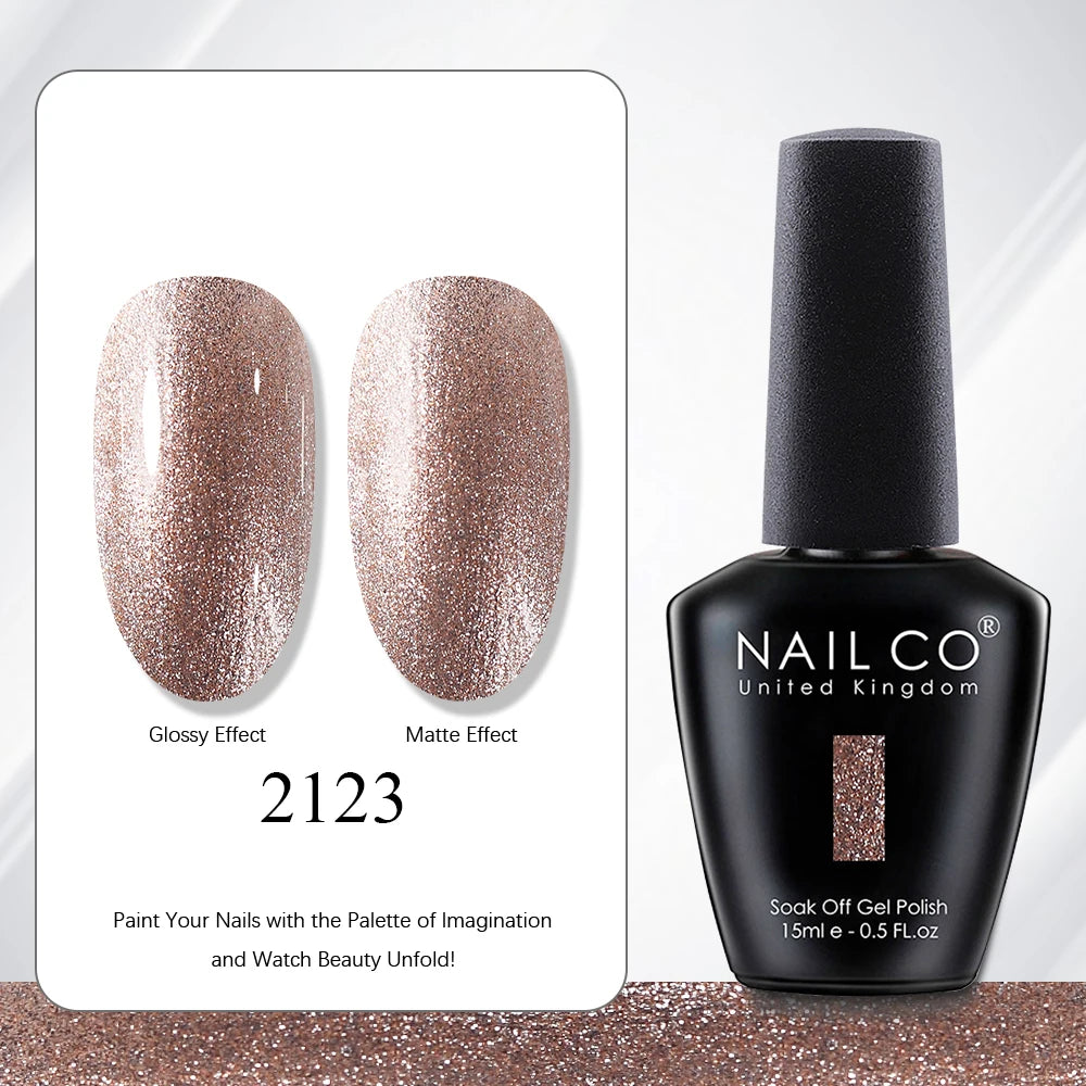 NAILCO 15ml Red Brown Color Series Gel Varnish LED Nails Art Manicure Coffee UV Gel Nail Polish Summer DIY Gellak Design Lacquer