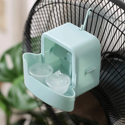 1Set Hanging Fan Cooling Tool With 4 Ice Cup Quick Cooling Fan Cooling Accessories Portable Add Ice Cubes Fan Tool Set Home