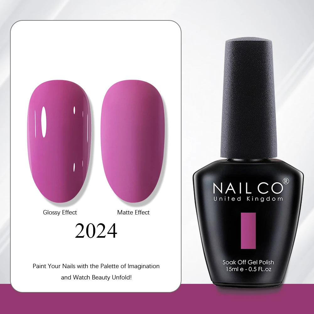 NAILCO 15ml Red Brown Color Series Gel Varnish LED Nails Art Manicure Coffee UV Gel Nail Polish Summer DIY Gellak Design Lacquer