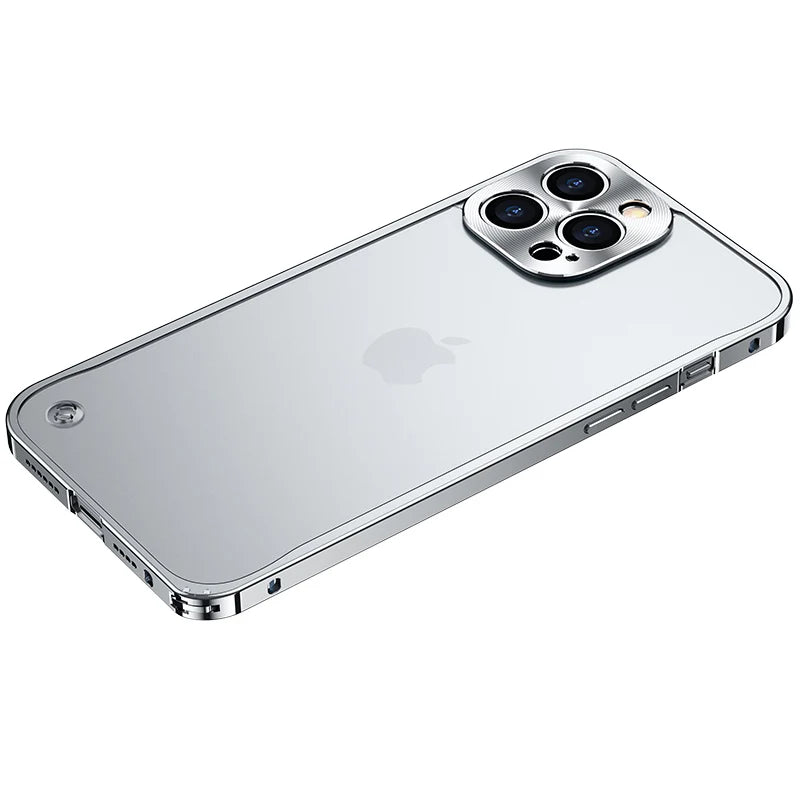 Metal Phone Cases For IPhone 17 Pro 12 13 14 Pro Max Cover Magnetic Aluminum Frame Phone Shell For Iphone 15 12 Mini 13 Pro Max