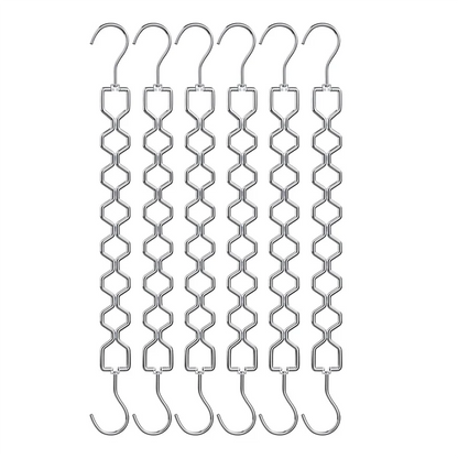 SOFT-6 Pack Heavy Duty Space Saving Hangers For Clothes With 30Lbs Capacity Magic For Clothes Space Saver And 360° Swivel Hook