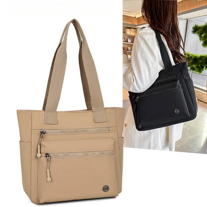 Women Tote Bag Large Capacity Waterproof Canvas Eco-friendly Shoulder Handbag Work School Travel Shopping Daily Essential