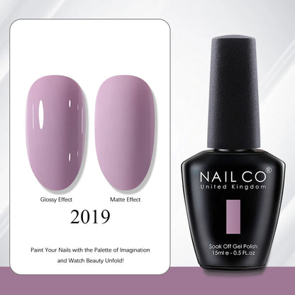 NAILCO 15ml Red Brown Color Series Gel Varnish LED Nails Art Manicure Coffee UV Gel Nail Polish Summer DIY Gellak Design Lacquer