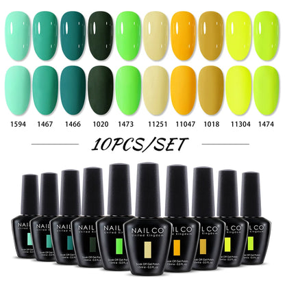 NAILCO 15ml Red Brown Color Series Gel Varnish LED Nails Art Manicure Coffee UV Gel Nail Polish Summer DIY Gellak Design Lacquer