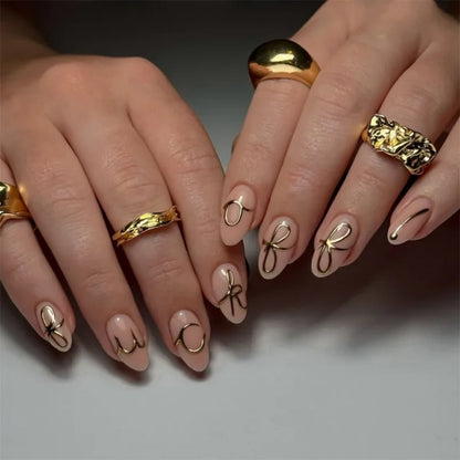 French Fake Nails Red Five-pointed Star False Nails Full Cover Press on Nail Tips y2k Nail Art Almond Artificial Nail Patches