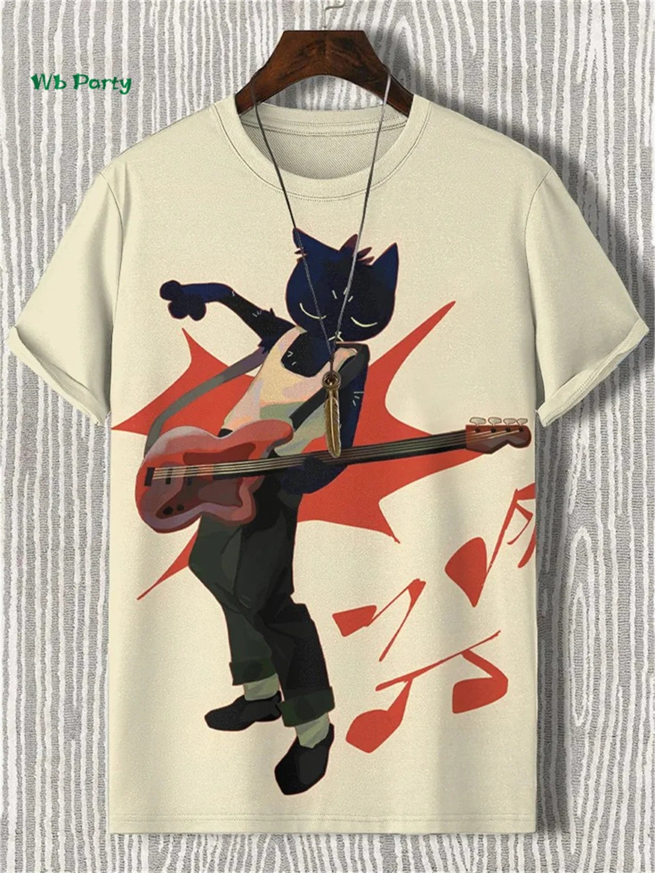 Cat Pattern Men's T-Shirt 3D Print Funny Animal Short Sleeve T-Shirt Oversized Tops Summer Daily Outdoor Casual Men's Clothing