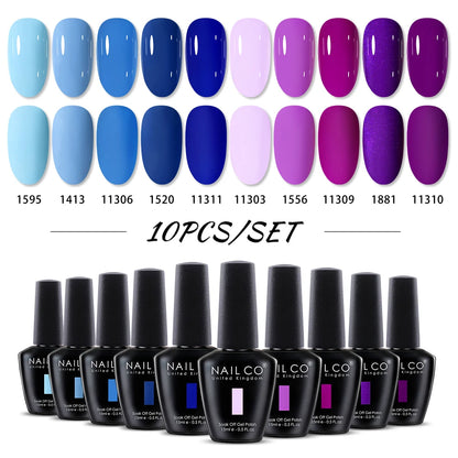 NAILCO 15ml Red Brown Color Series Gel Varnish LED Nails Art Manicure Coffee UV Gel Nail Polish Summer DIY Gellak Design Lacquer