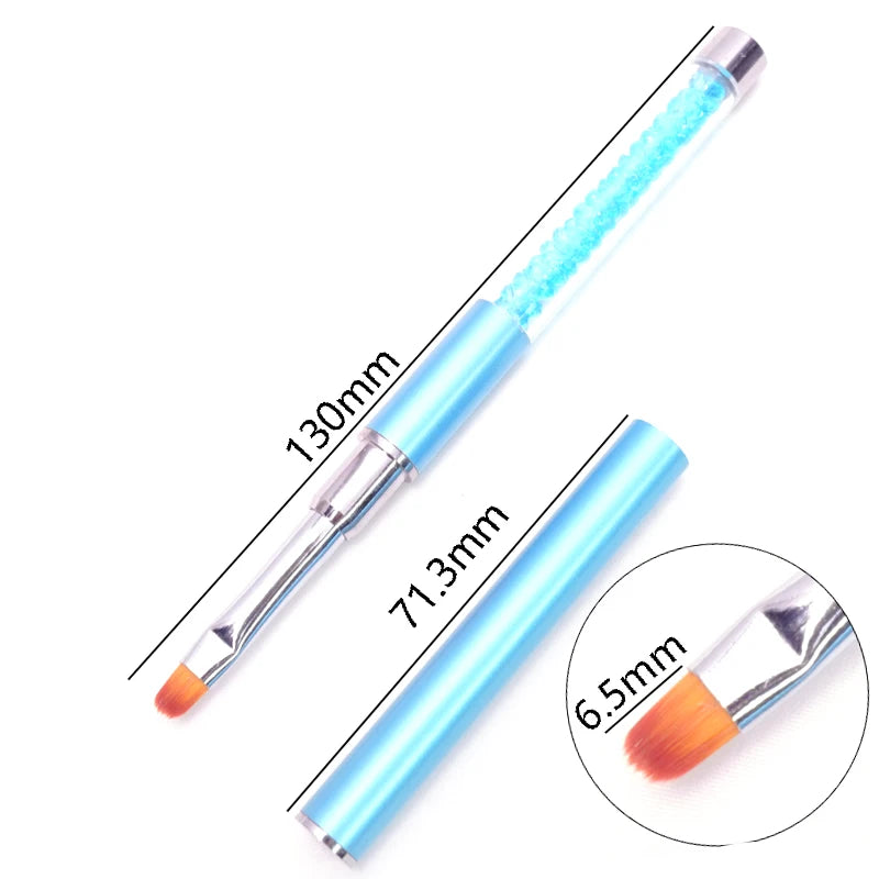 1PC Nails Art Brush Lines Stripe Flower Painting Drawing Pen Acrylic UV Gel Extension Grid Brush 3D Design Drawing Manicure Tool