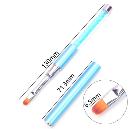 1PC Nails Art Brush Lines Stripe Flower Painting Drawing Pen Acrylic UV Gel Extension Grid Brush 3D Design Drawing Manicure Tool