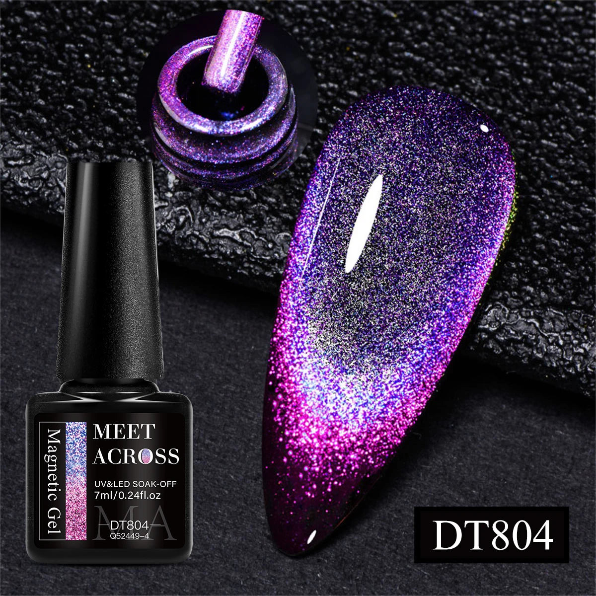 7ml Aurora Cat Magnetic Gel Nail Polish Blue Nails Sparkling Glitter Semi-Permanent Nail Art Soak Off UV Gel Varnish Manicure