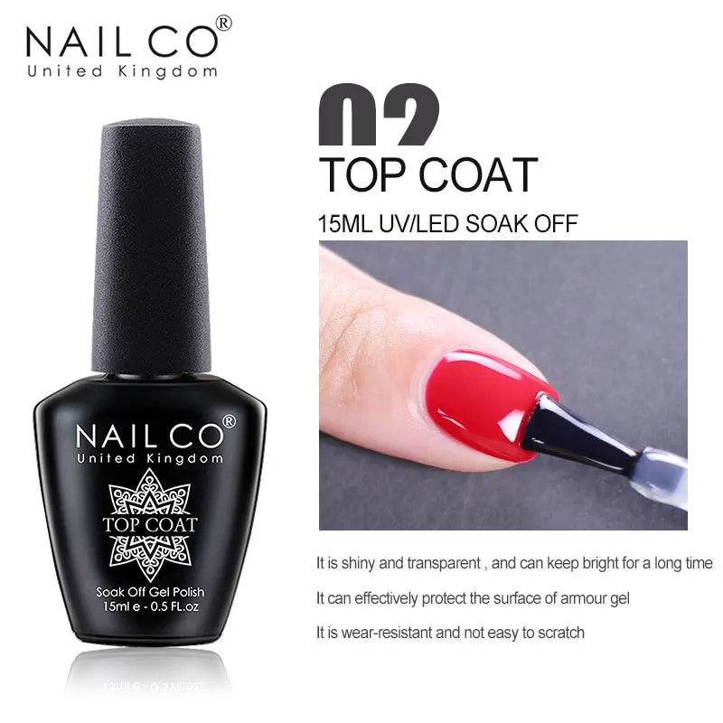 NAILCO 15ml Red Brown Color Series Gel Varnish LED Nails Art Manicure Coffee UV Gel Nail Polish Summer DIY Gellak Design Lacquer