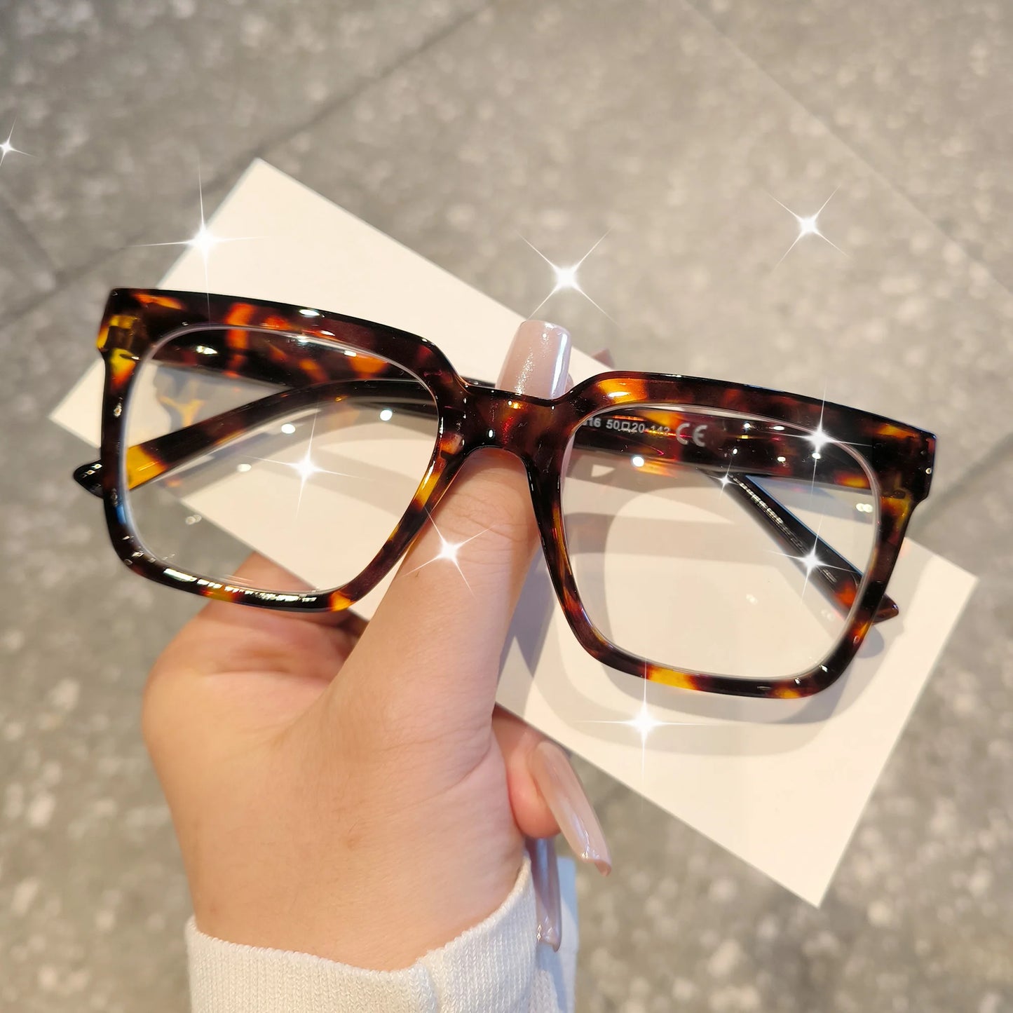 Oprah Style Reading Glasses for Women Men, Computer Square Readers with Spring Hinge, +1.0 To +4.0