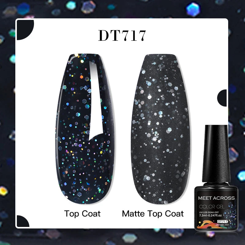 7ml Aurora Cat Magnetic Gel Nail Polish Blue Nails Sparkling Glitter Semi-Permanent Nail Art Soak Off UV Gel Varnish Manicure