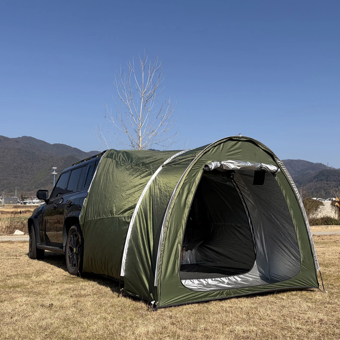 SUV Tent,2 Person Car Tent for Family, Waterproof & Windproof for Car Camping, Camping Tents with Storage Bag, SUV, Van,