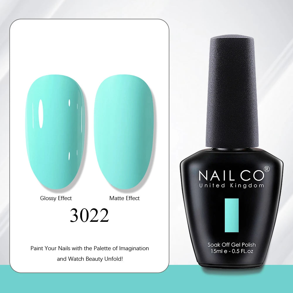 NAILCO 15ml Red Brown Color Series Gel Varnish LED Nails Art Manicure Coffee UV Gel Nail Polish Summer DIY Gellak Design Lacquer