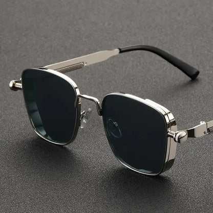 Fashion Sunglasses Men Women High End Driving Special Sun Glasses  Anti UV High Quality Metal Punk Trends Eyewear