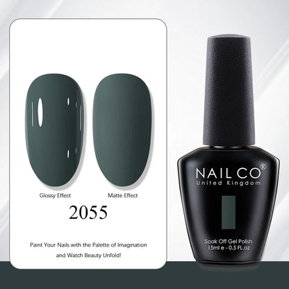 NAILCO 15ml Red Brown Color Series Gel Varnish LED Nails Art Manicure Coffee UV Gel Nail Polish Summer DIY Gellak Design Lacquer