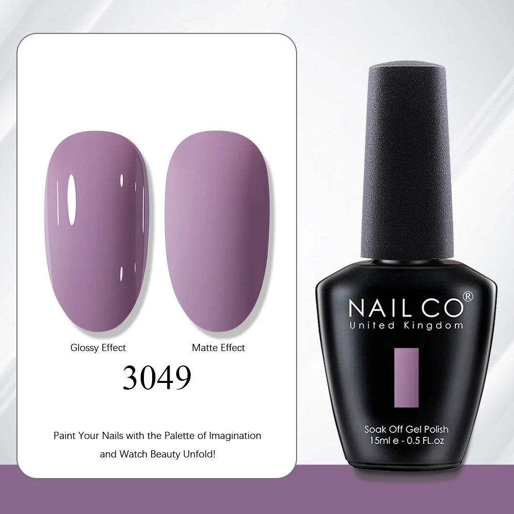 NAILCO 15ml Red Brown Color Series Gel Varnish LED Nails Art Manicure Coffee UV Gel Nail Polish Summer DIY Gellak Design Lacquer