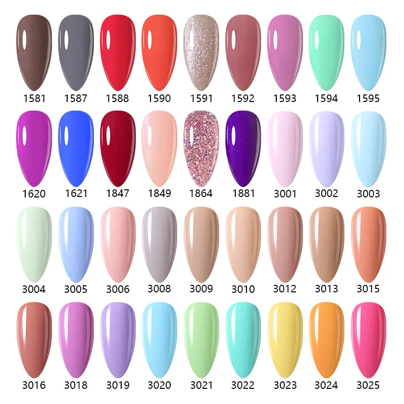 NAILCO 15ml Red Brown Color Series Gel Varnish LED Nails Art Manicure Coffee UV Gel Nail Polish Summer DIY Gellak Design Lacquer