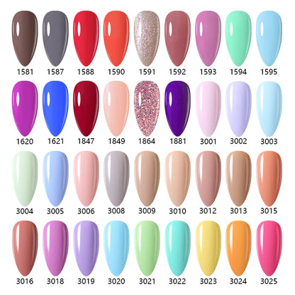 NAILCO 15ml Red Brown Color Series Gel Varnish LED Nails Art Manicure Coffee UV Gel Nail Polish Summer DIY Gellak Design Lacquer