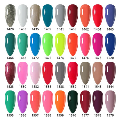 NAILCO 15ml Red Brown Color Series Gel Varnish LED Nails Art Manicure Coffee UV Gel Nail Polish Summer DIY Gellak Design Lacquer