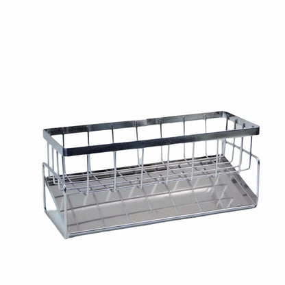 Stainless Steel Metal Sponge Holder Multi-Functional Space-Saving Sink Shelf Rust-Proof Automatic Drainage Sink Organizer Sink