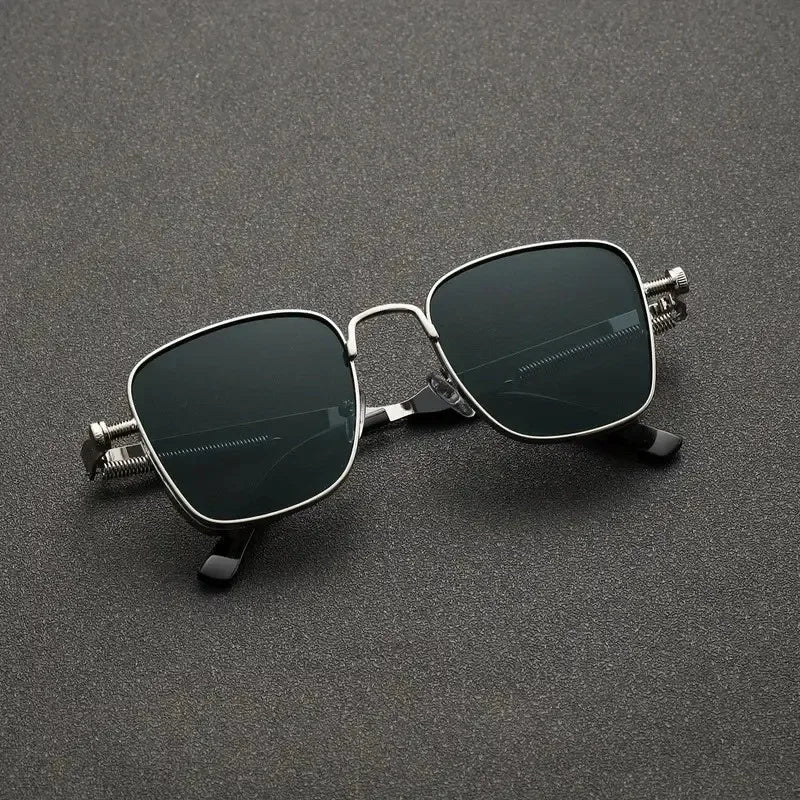Fashion Sunglasses Men Women High End Driving Special Sun Glasses  Anti UV High Quality Metal Punk Trends Eyewear