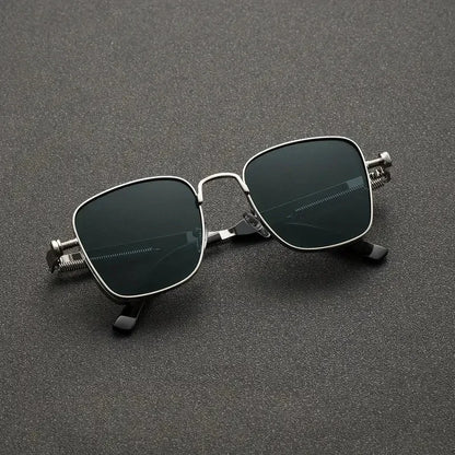 Fashion Sunglasses Men Women High End Driving Special Sun Glasses  Anti UV High Quality Metal Punk Trends Eyewear