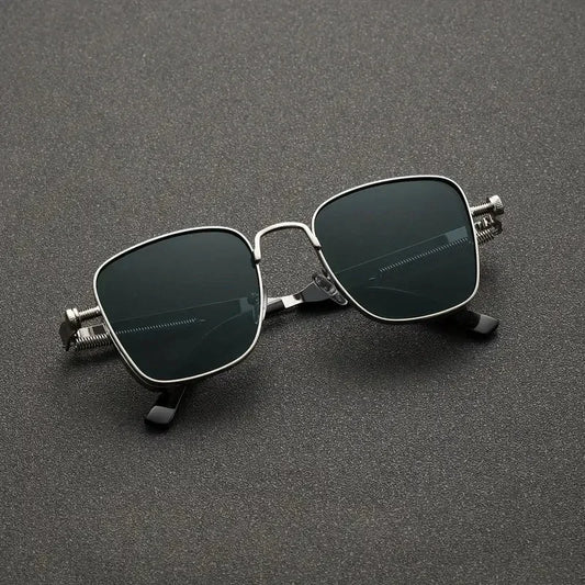 Fashion Sunglasses Men Women High End Driving Special Sun Glasses  Anti UV High Quality Metal Punk Trends Eyewear