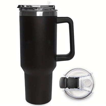 40oz Insulated Stainless Steel Tumbler with Lid - Double-Walled, Reusable Water Bottle for All Seasons, Ideal Outdoor Travel Acc