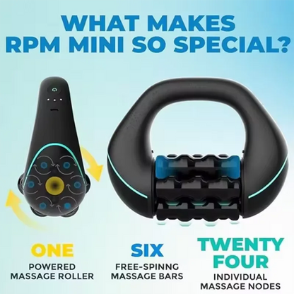 Handheld electric muscle relaxation massage roller with 3-speed strength adjustment