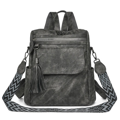Ladies Daypacks Fashion Backpacks Women Big Travel Bagpack Large School Bags for Girls Solid Color Leather Rucksacks Female