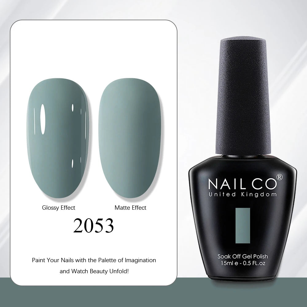 NAILCO 15ml Red Brown Color Series Gel Varnish LED Nails Art Manicure Coffee UV Gel Nail Polish Summer DIY Gellak Design Lacquer