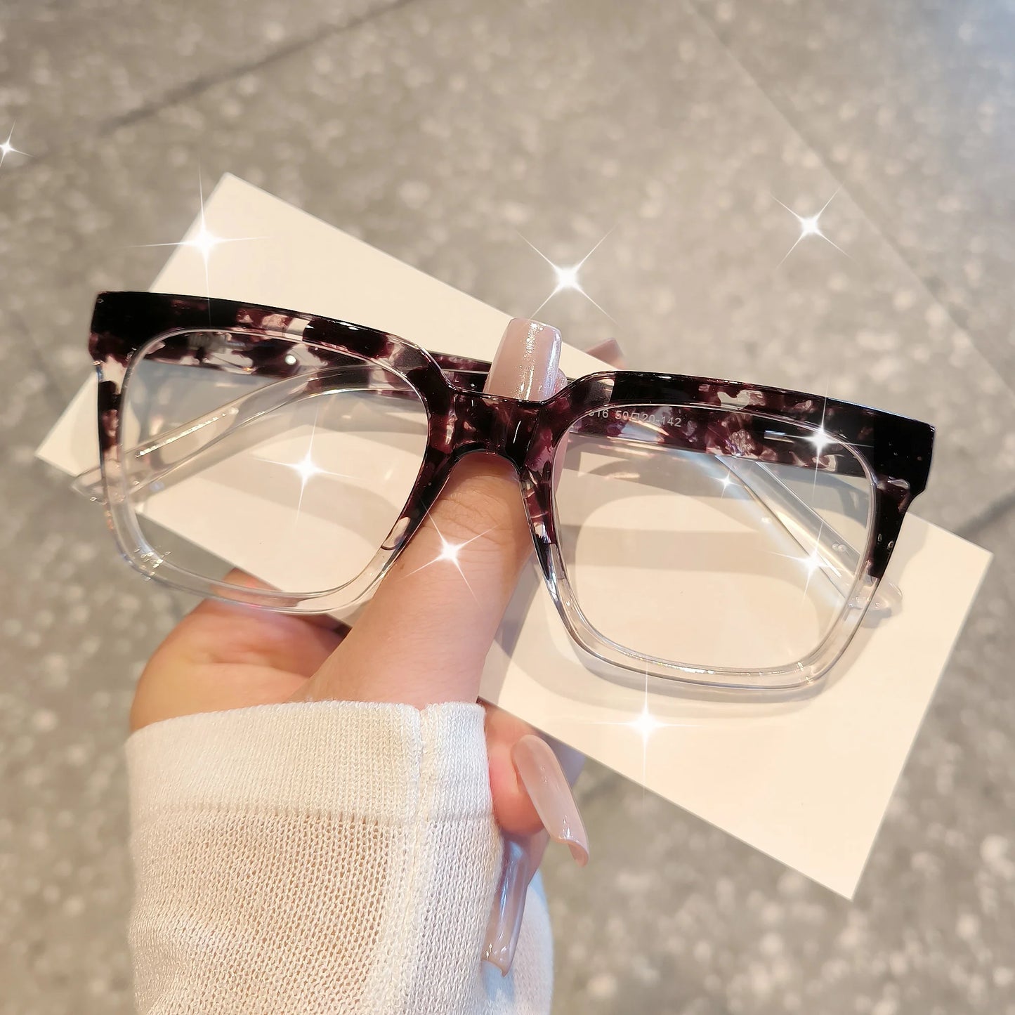 Oprah Style Reading Glasses for Women Men, Computer Square Readers with Spring Hinge, +1.0 To +4.0
