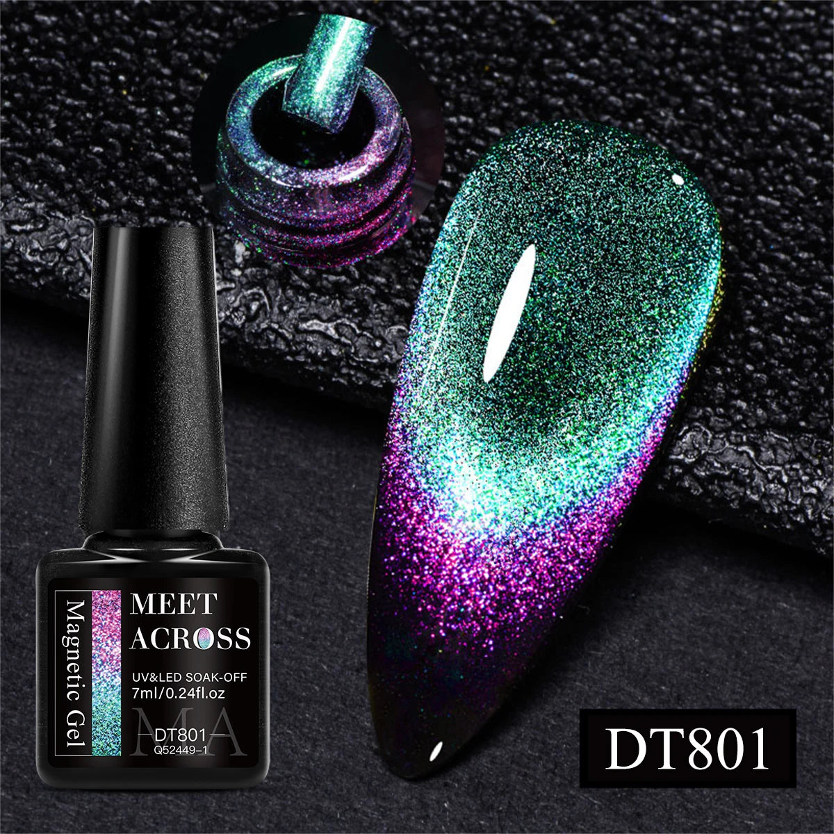 7ml Aurora Cat Magnetic Gel Nail Polish Blue Nails Sparkling Glitter Semi-Permanent Nail Art Soak Off UV Gel Varnish Manicure
