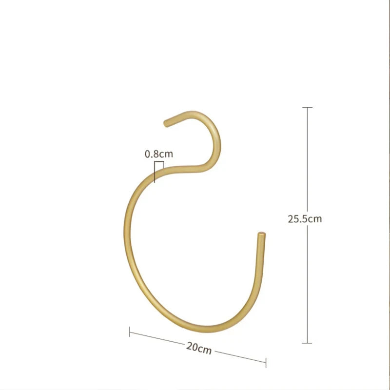 Scarf Hangers S-Shape Space Saving Pants Clothes Hangers Hangers Closet Storage Organizer for Pants Jeans Scarf Towels Hanging