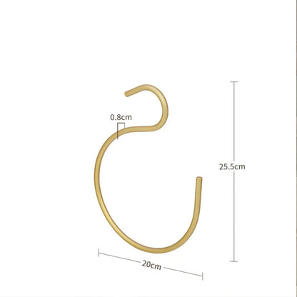 Scarf Hangers S-Shape Space Saving Pants Clothes Hangers Hangers Closet Storage Organizer for Pants Jeans Scarf Towels Hanging