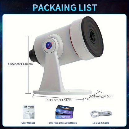 Planetarium Galaxy Ceiling Projector for Bedroom with HD Wider Projection Image Ceiling Lights 360° Rotation 1/2/4Timer