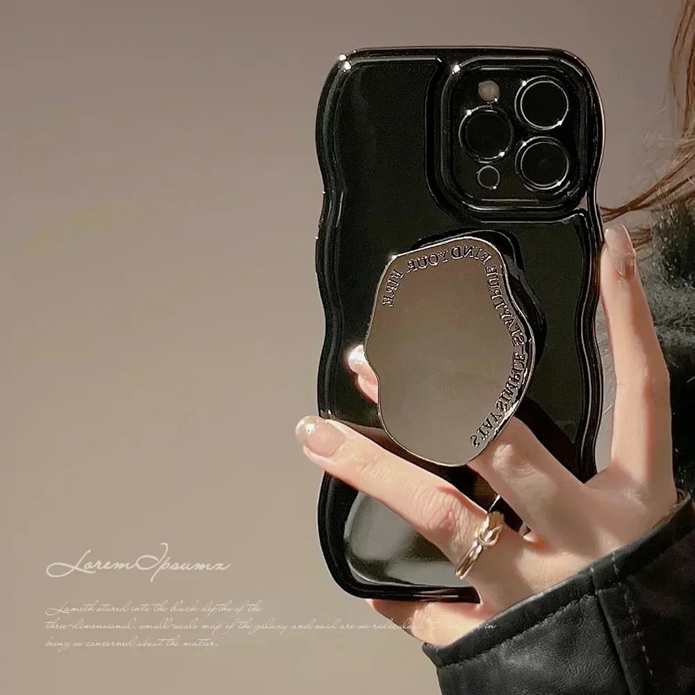 with Heart Holder Red Phone Cases with Holder For iPhone 16 Case 15 Pro Max 14 Plus 13 12 11 Griptok Case with Grip Socket